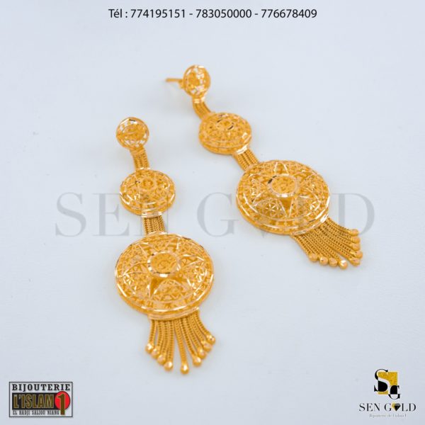 Boucles d'oreilles Or 21 carats India Sen Gold