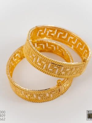 Deux bracelets India Or 21 carats 52,4g Sen Gold
