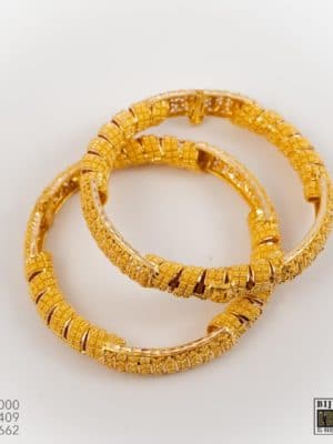 Deux bracelets India or 21 carats 50,8g Sen Gold