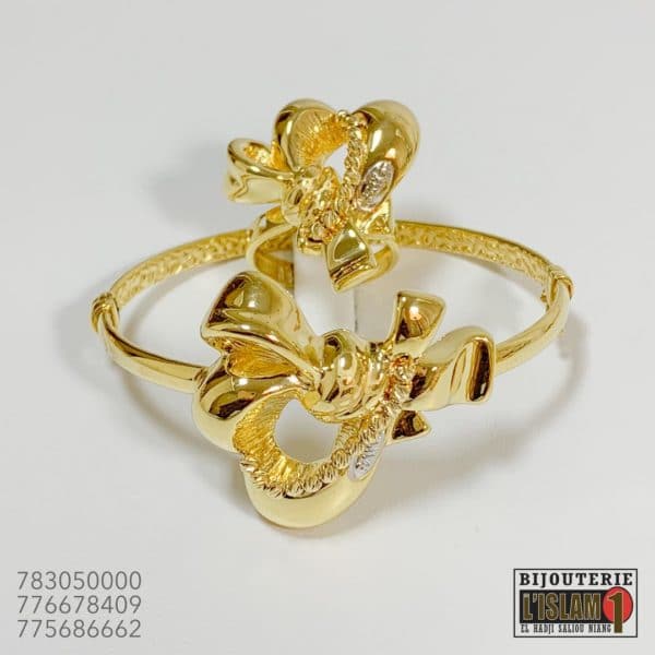 Bracelet bague Or 18 carats Raika Sen Gold