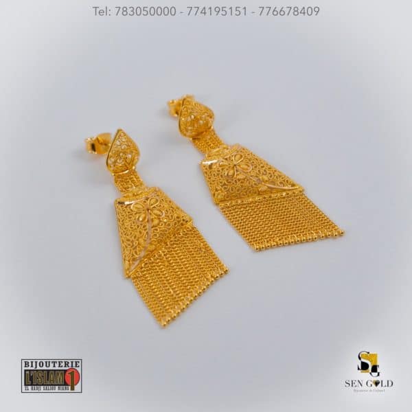 Boucle d’oreille India 21 carats Sen Gold