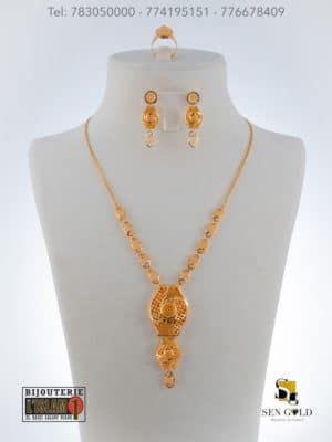 bijouterie de l'islam Sen - gold bijouterie de l'islam Sen - gold Ensemble India collier boucle d’oreille bague Sen Gold