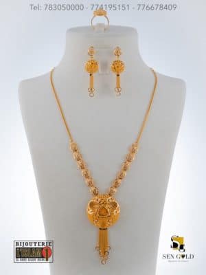 bijouterie de l'islam Sen - gold Ensemble India collier boucle d’oreille bague Sen Gold