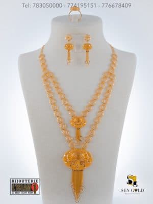 bijouterie de l'islam Sen - gold Ensemble India collier boucle d’oreille bague sen Gold