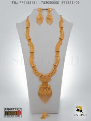 bijouterie de l'islam Sen - gold Collier boucles d'oreilles bague Or 21 carats