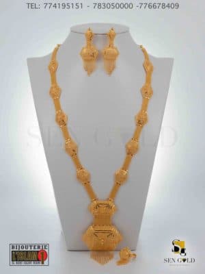 bijouterie de l'islam Sen - gold Collier boucles d'oreilles bague Or 21 carats