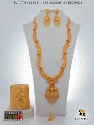 bijouterie de l'islam Sen - gold Collier boucles d'oreilles bague bracelet Or 21 carats
