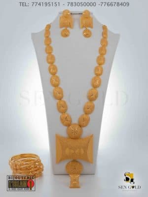 bijouterie de l'islam Sen - gold Collier boucles d'oreilles bague bracelets Or 21 carats