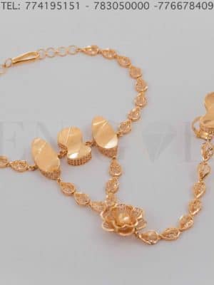 bijouterie de l'islam Sen - gold Ensemble stylé bracelet bague Or 21 carats