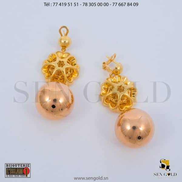 bijouterie de l'islam Sen - gold Boucles d_oreilles en Or Raika 18carats