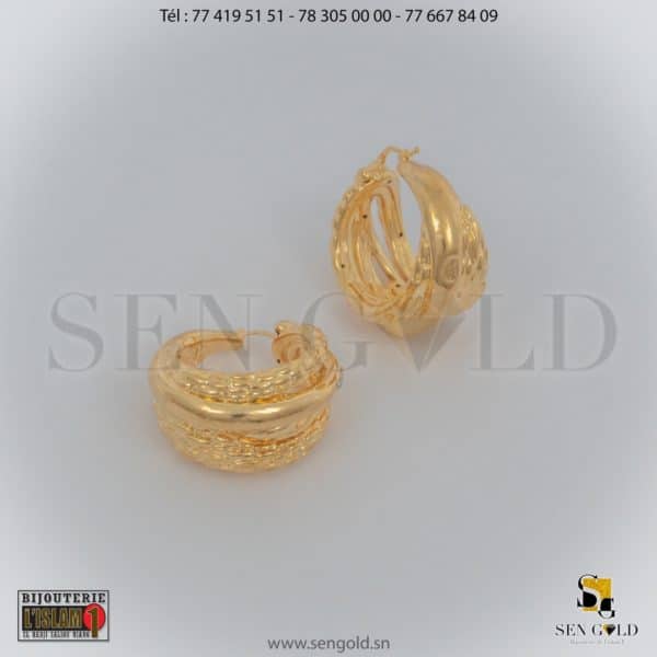 Bijouterie de l'islam sen- gold Boucles d'oreille en Or Raika 18 carats 10.9 grammes