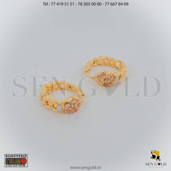 Bijouterie de l'islam sen - gold Boucles d'oreille en Or Raika 18 carats 6.3 grammes