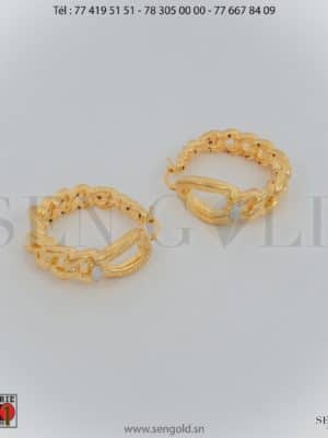 bijouterie de l'islam sen - gold Boucles d'oreille en Or Raika 18 carats 7.1 grammes (2)