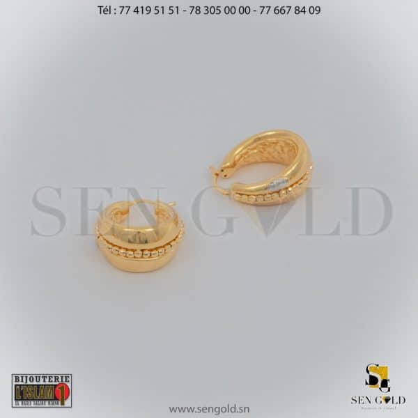 Bijouterie de l'islam sen - gold Boucles d'oreille en Or Raika 18 carats 7.3 grammes