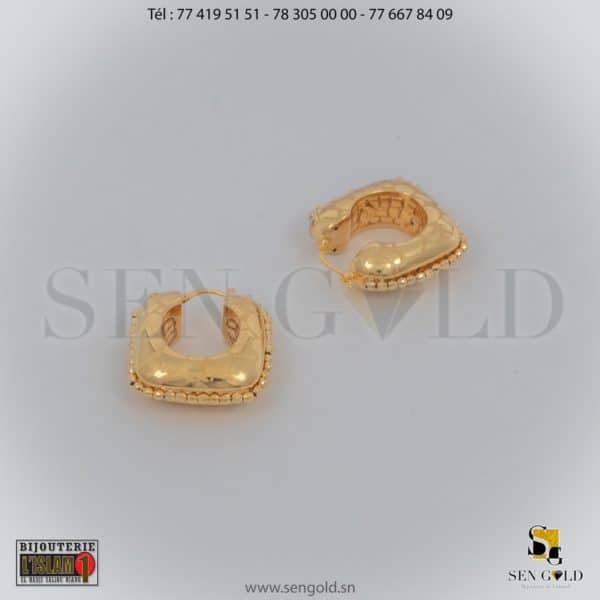 Bijouterie de l'islam sen- gold Boucles d'oreille en Or Raika 18 carats 8.6 grammes