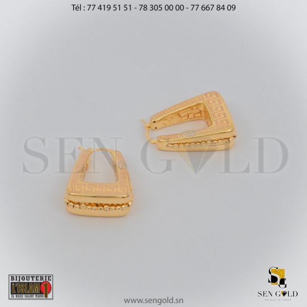 bijouterie de l'islam Boucles d'oreille en Or Raika 18 carats 8.7 grammes