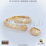 Bijouterie de l'islam sen - gold Ensemble Ensemble bracelet et bague en Or NEO-NERO 18 carats 19 grammes