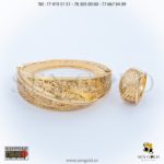 Bijouterie de l'islam sen - gold Ensemble Ensemble bracelet et bague en Or NEO-NERO 18 carats 21 grammes