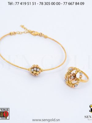 Bracelet et bague en Or 18 carats 9 grammes (3) Bijouterie de l'islam sen - gold