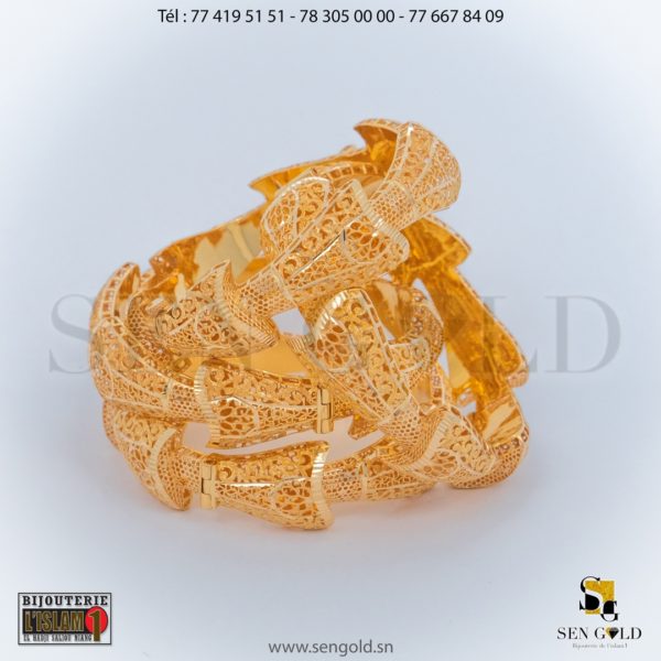 Bracelets Bahreïn en Or 21 carats 102.4 grammes Bijouterie de l'islam sen - gold