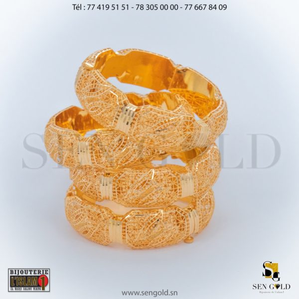 Bracelets Bahreïn en Or 21 carats 117.2 grammes Bijouterie de l'islam sen - gold