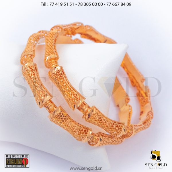 Bracelets en Or 21 carats Barheïn 21.9 grammes Bijouterie de l'islam Sen - gold