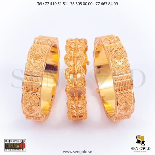 Bracelets en Or 21 carats Barheïn 69.7 grammes Bijouterie de l'islam sen - gold