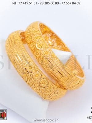 Bracelets en Or 21 carats India 63.4 grammes Bijouterie de l'islam sen - gold