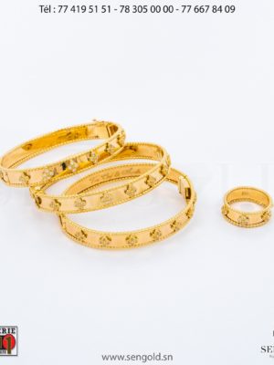 Bracelets et bague en Or 18 carats 58 grammes (3) Bijouterie de l'islam sen - gold