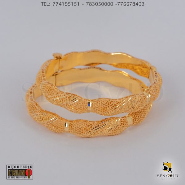 Bijouterie de l'islam sengold Bracelets en Or 21 carats 32.5 grammes