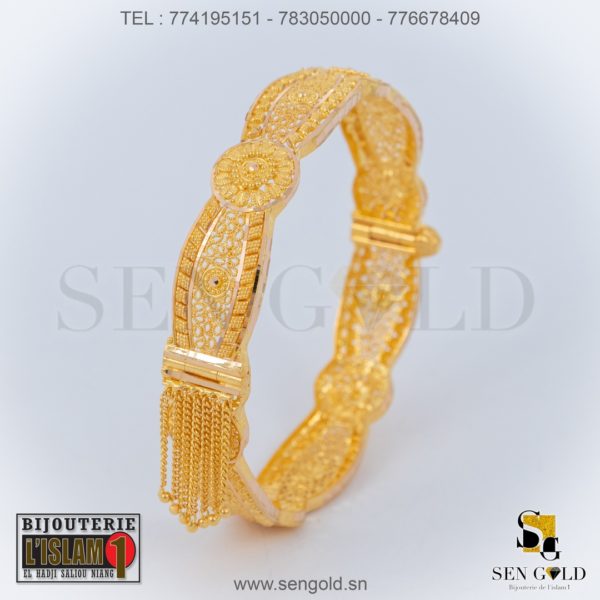 Bijouterie de l'islam sengold Bracelet India 21 carats 22.3 grammes