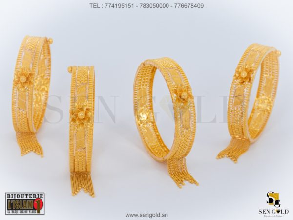 Bijouterie de l'islam sengold Bracelets India 21 carats 102.9 grammes (3)