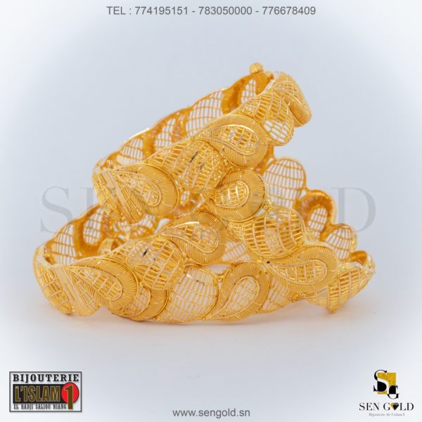 Bijouterie de l'islam sengold Bracelets India 21 carats 115.7 grammes (2)
