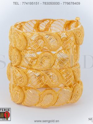 Bijouterie de l'islam sengold Bracelets India 21 carats 154.5 grammes