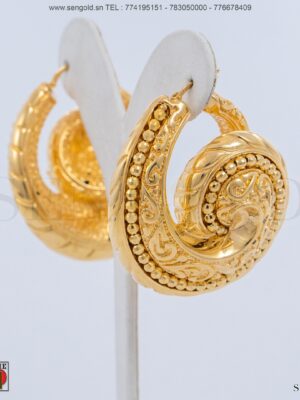 Bijouterie de l'islam sengold Boucles d'oreilles en Or 18 carats 15.4 grammes
