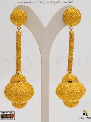 Boucles d'oreilles Or 21 carats India 19381.I Poids 32.74gr